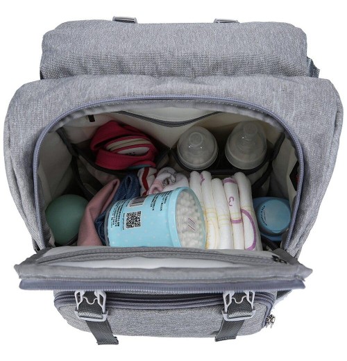 Diaper Bag Backpack With Attached Changing Pad