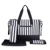 Striped Unisex Diaper Bag