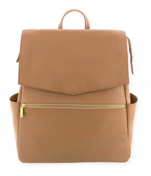 Faux Leather Diaper Backpack